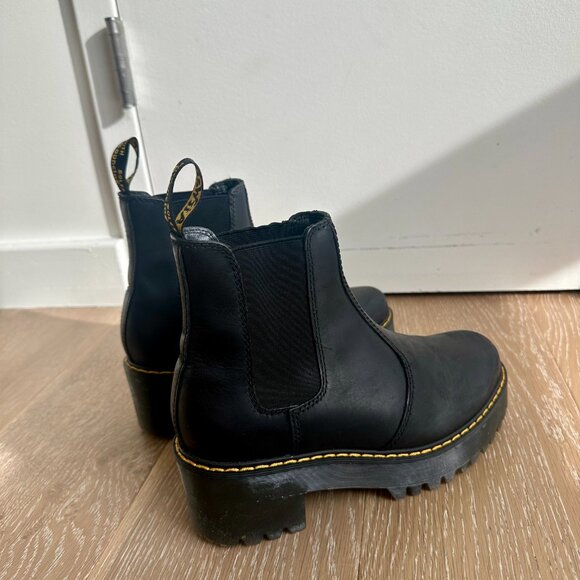 Dr. Martens Rometty Wyoming Leather Platform Chelsea Boots - Picture 13 of 14